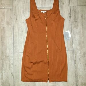 BAILEY Blue Tan skater dress